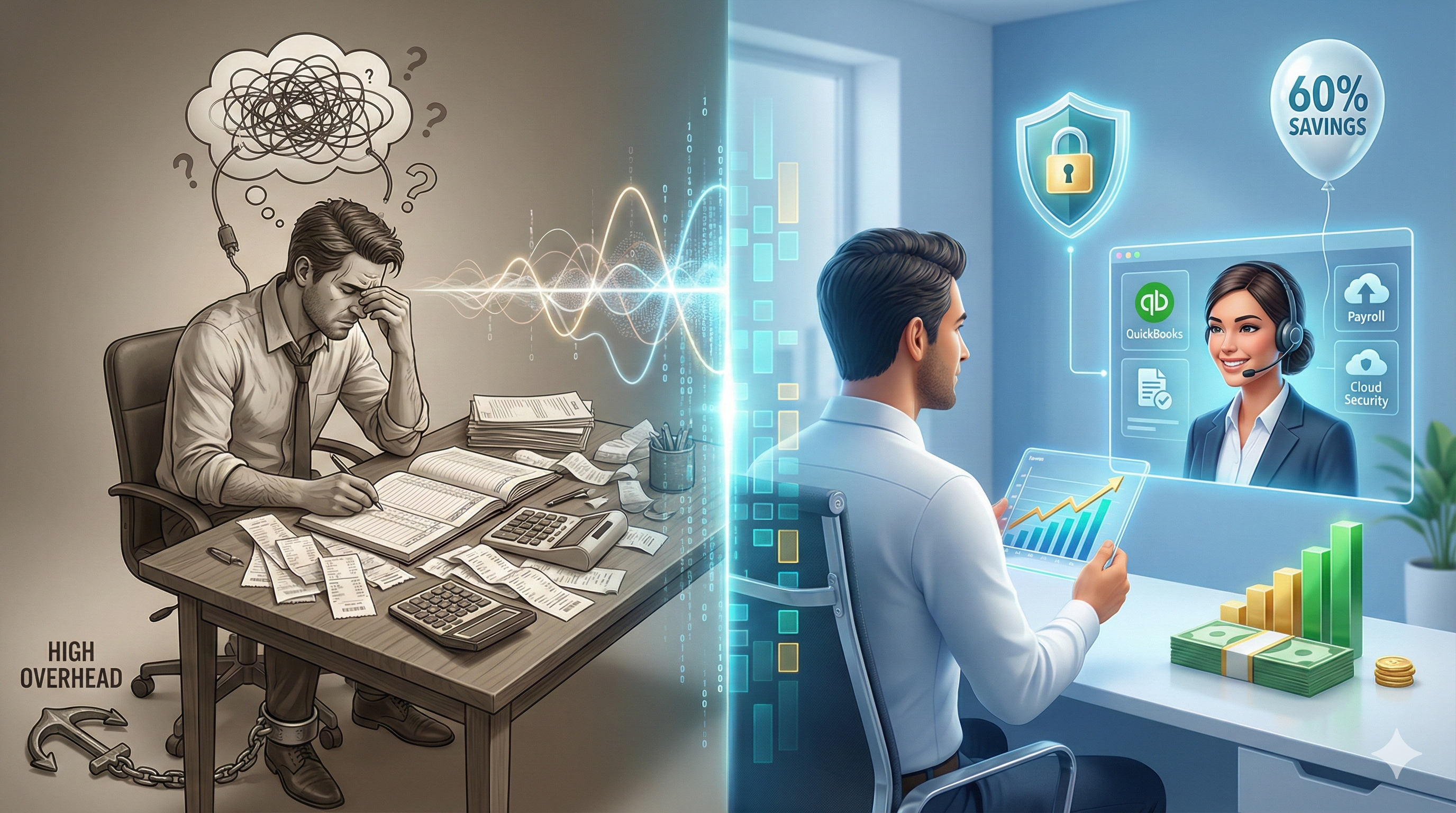 Why Smart Businesses Are Switching to an Outsourced Bookkeeper in 2026 (And Saving 60%)